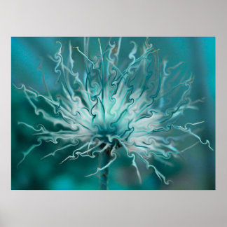 Poster Tête de graines fantaisie
