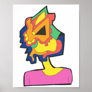 Poster Tête de lapin