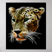 Tête de léopard de chat majestueuse
