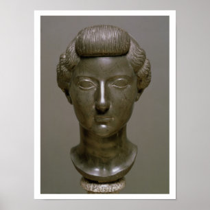 Poster Tête de Livia Drusilla (ANNONCE 56 BC-29) romaine