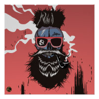 Tête de mort punk hipster G-skulls crâne requin