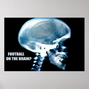 Poster Tête du football (rayon X)