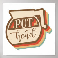 Tête du pot | Café de style rétro