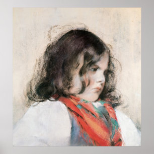 Poster Tête d'un enfant