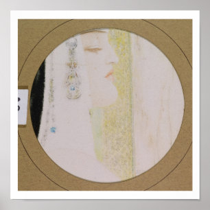 Poster Tête d'une femme, c.1908 (en pastel sur le papier)