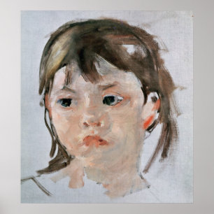 Poster Tête d'une jeune fille