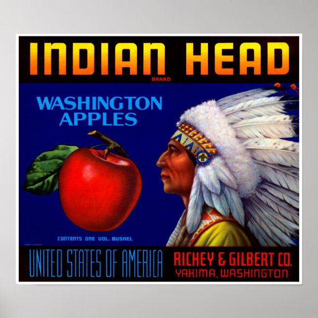 Poster Tête indienne (Devant)