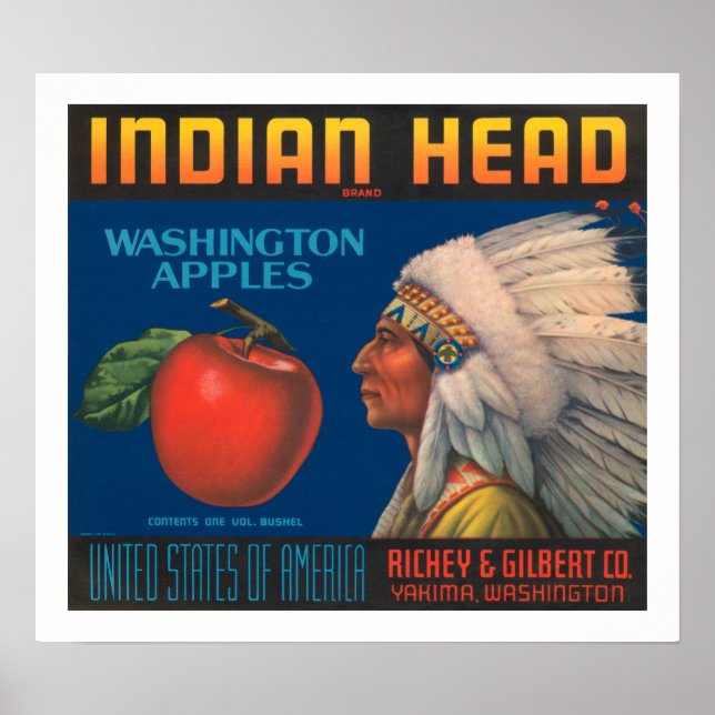 Poster Tête indienne (Devant)
