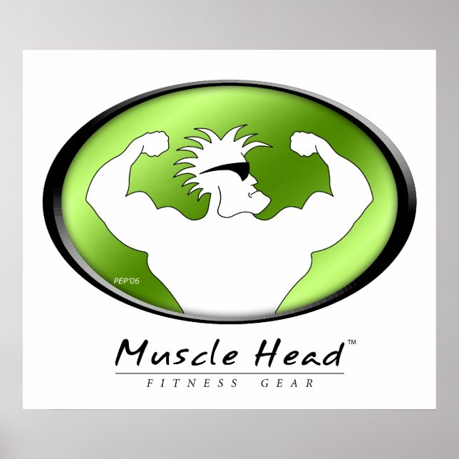 Poster Tête musculaire (Devant)