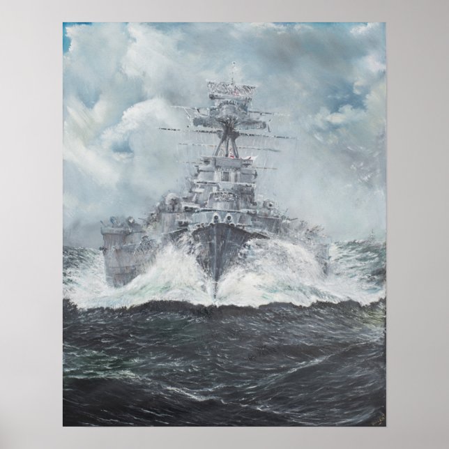 Poster Têtes de capuchon pour Bismarck 23 mai 1941. 2014 (Devant)