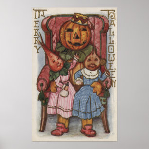 Poster Têtes de Halloween GreetingTurnip