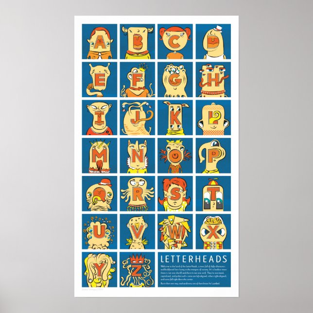 Poster TêtesLettre (Devant)