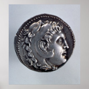 Poster Tetradrachma représentant Alexandre le Grand