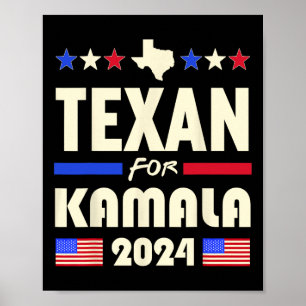 Poster Texan Pour Kamala Campagne Des Démocrates Patrioti