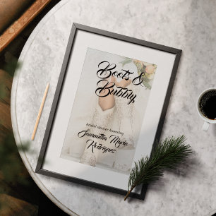 Poster Texas Bride dans des bottes à paillettes Shower Nu