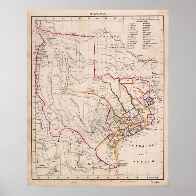 Poster Texas et Oklahoma (Devant)