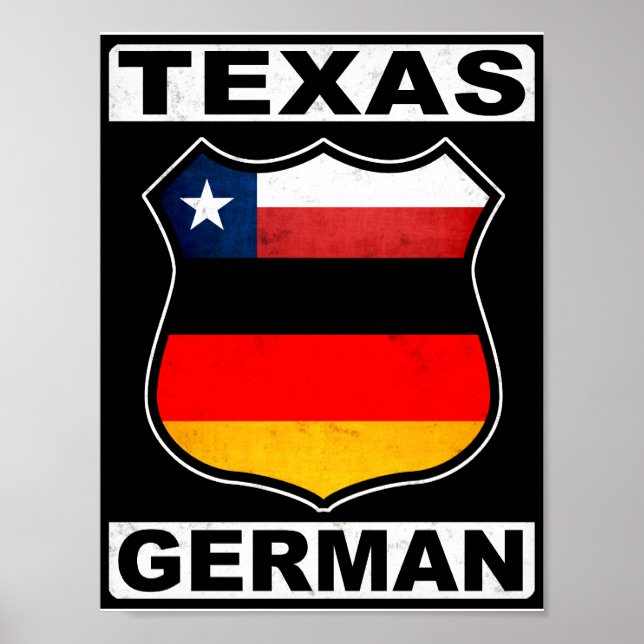 Poster Texas German American (Devant)