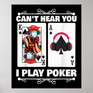 Poster Texas Holdem Poker Ne Peut Pas Vous Entendre Je Jo