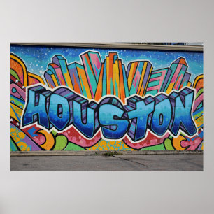 Poster Texas - Houston Street