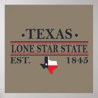 texas le contour de l'état étoile seule