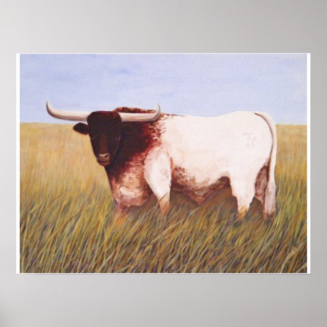 Poster Texas Longhorn (Devant)