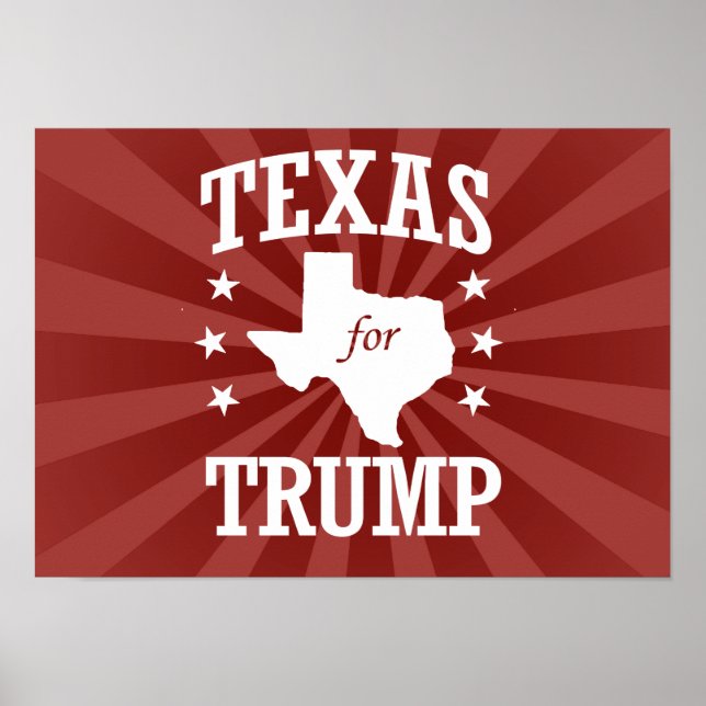 POSTER TEXAS POUR TRUMP (Devant)