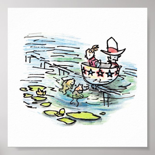 Poster Texas Teacup Ride Print (Devant)