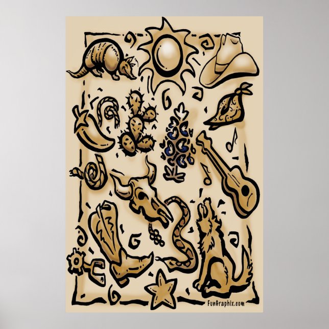 Poster Texas Thang (Devant)