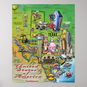 Poster Texas USA
