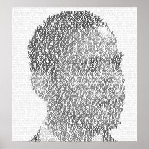 Poster "Text-Art" d'Obama