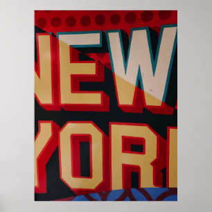 Poster Texte de New York