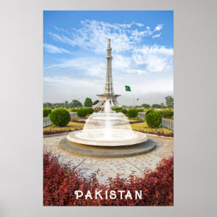 Poster Texte personnalisé Pakistan