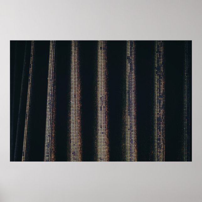 Poster textile noir et gris (Devant)