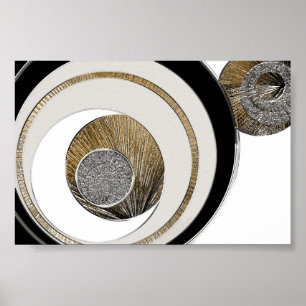 Poster Texturé Abstrait 3 - Inexpliqué