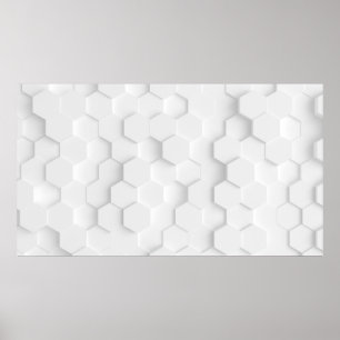 Poster Texture arrière - plan blanche. Illustration 3d, 3