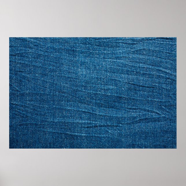 Poster Texture bleu denim, texture bluejeans (Devant)