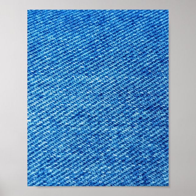 Poster Texture de Denim bleu (Devant)