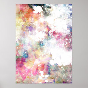 Poster texture de grunge Abstraite avec peinture d'aquare