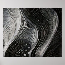 Texture de lignes de vagues fluides monochromes