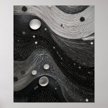 Texture de lignes de vagues fluides monochromes av