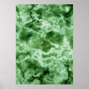 Poster Texture de marbre verte
