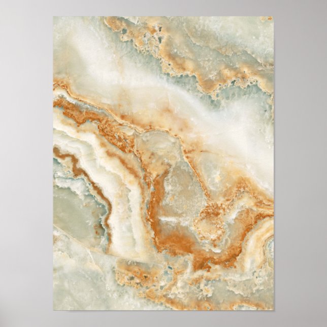 Poster Texture de pierre marron et beige (Devant)