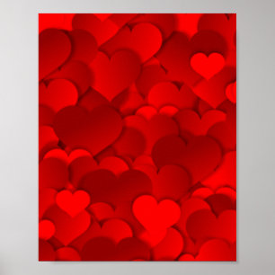 Poster Texture de Red Heart