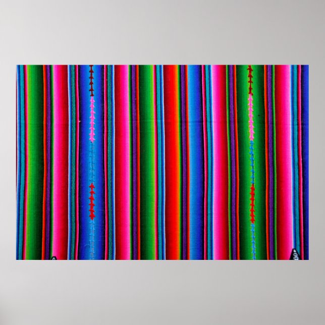 Poster Texture De Tissu Mexicain (Devant)