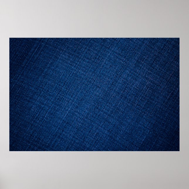 Poster Texture des jeans en denim de la marine (Devant)