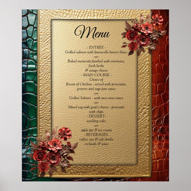 Poster Texture en cuir artistique (Devant)