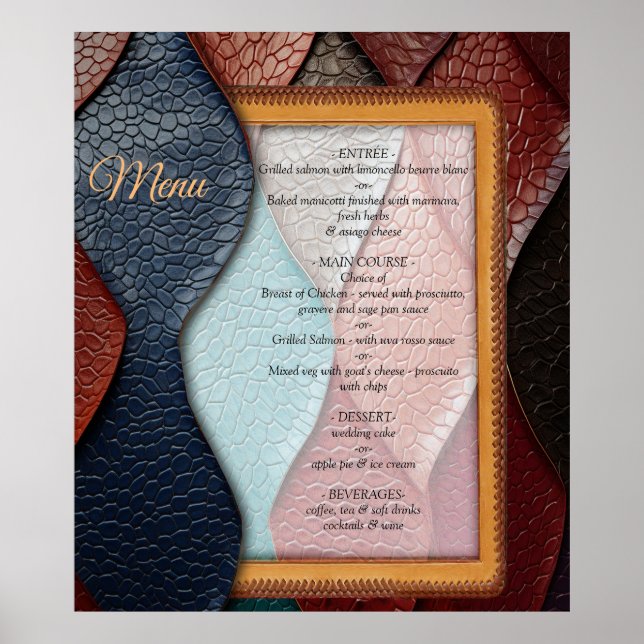 Poster Texture en cuir artistique (Devant)