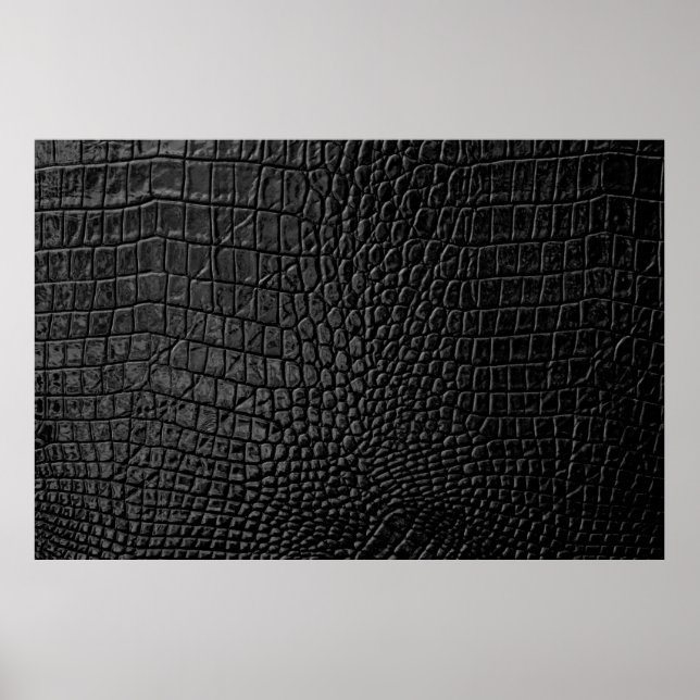Poster Texture en cuir noir (Devant)