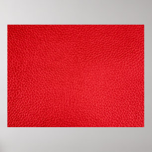 Poster Texture en cuir rouge