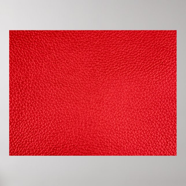 Poster Texture en cuir rouge (Devant)